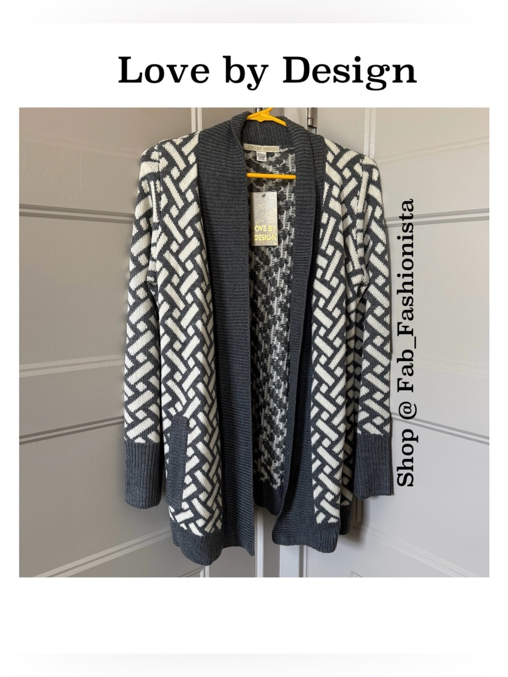 Knit Plush soft cardigan sweater size medium